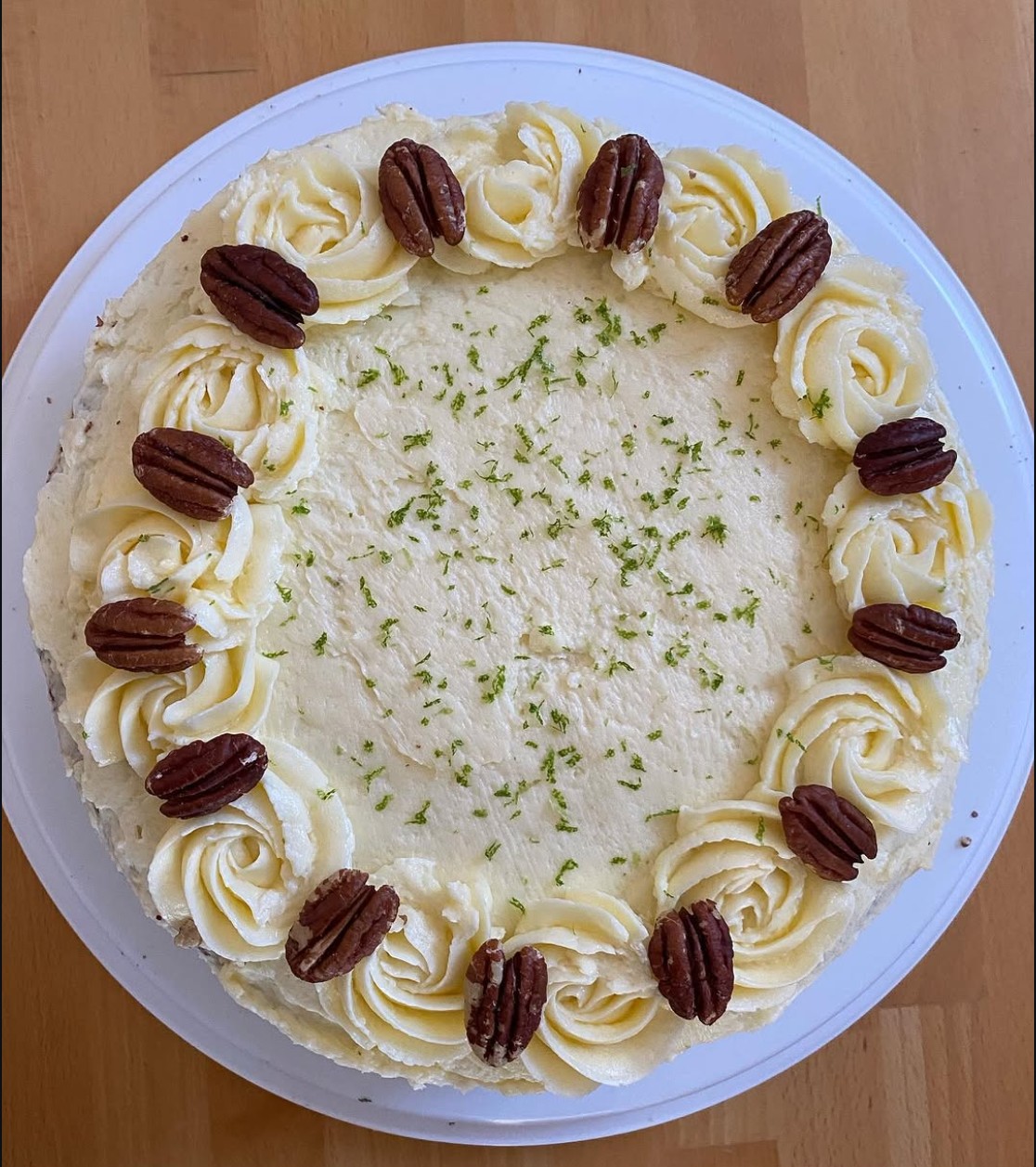 Worteltaart met roomkaas icing foto 2